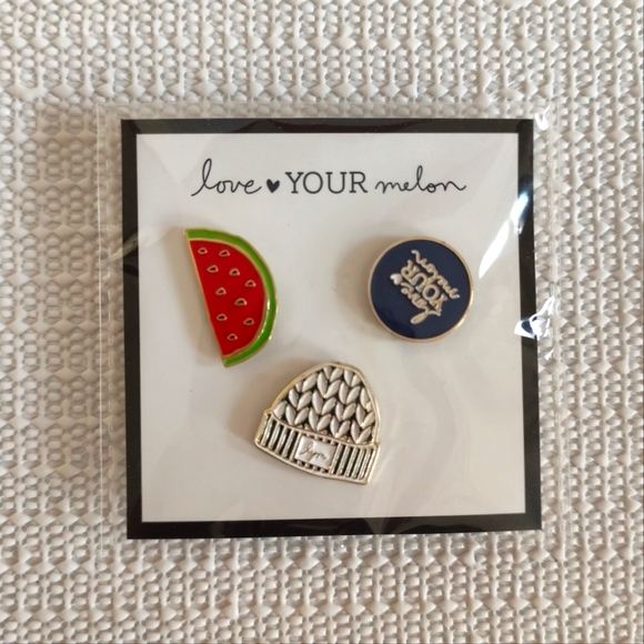 3/$20💗NEW Love Your Melon Pin Set - Picture 1 of 3
